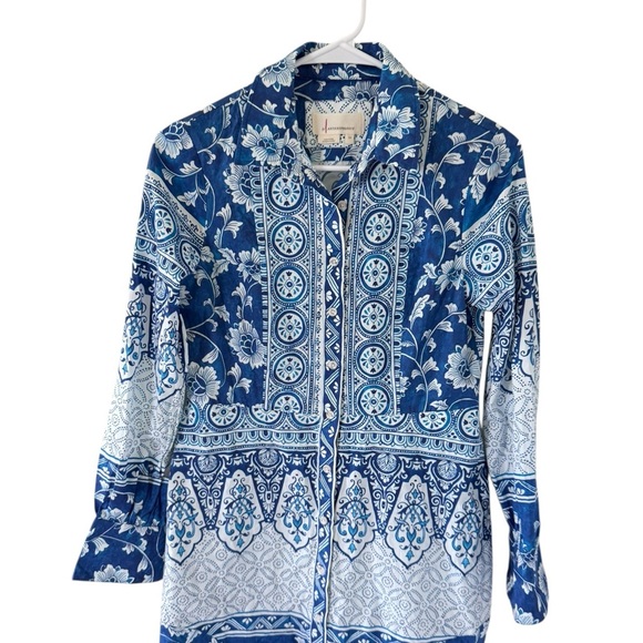 Anthropologie Santorini Button Front Shirtdress - Picture 4 of 9